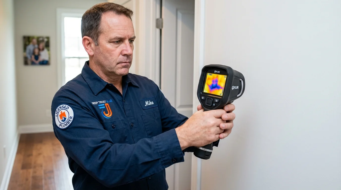 Thermal imaging leak detection by Johns Plumbing LLC in Hilliard